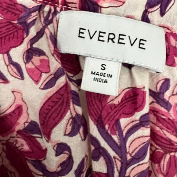 Evereve Ari Ruffle Collar Floral Print Blouse  SZ Small NEVER WORN - Picture 6 of 16